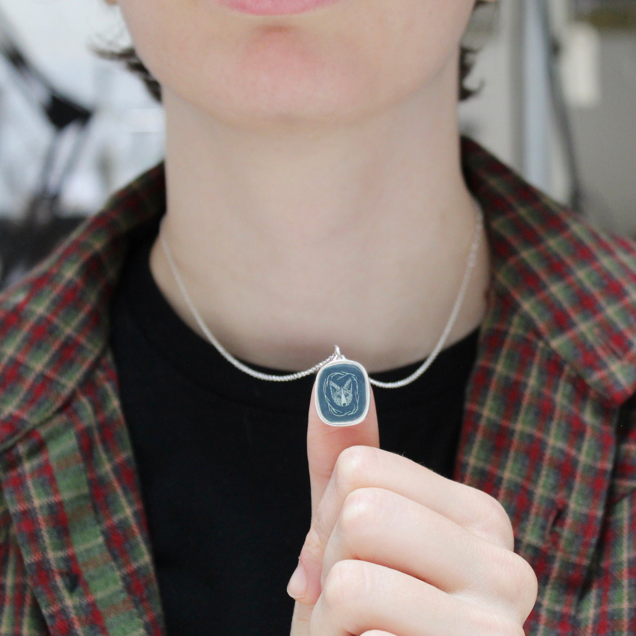 Arctic fox necklace deals