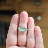 We were together I forget the rest - Romantic Walt Whitman Quote Ring in Sterling Silver - Great for Stacking