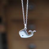 Sterling Silver Little Whale Necklace