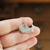 Sterling Silver Whale Charm Necklace on an Adjustable Sterling Chain