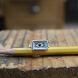 Sterling Silver Evil Eye Ring in Sizes 6 through 11 - Handmade Jewelry