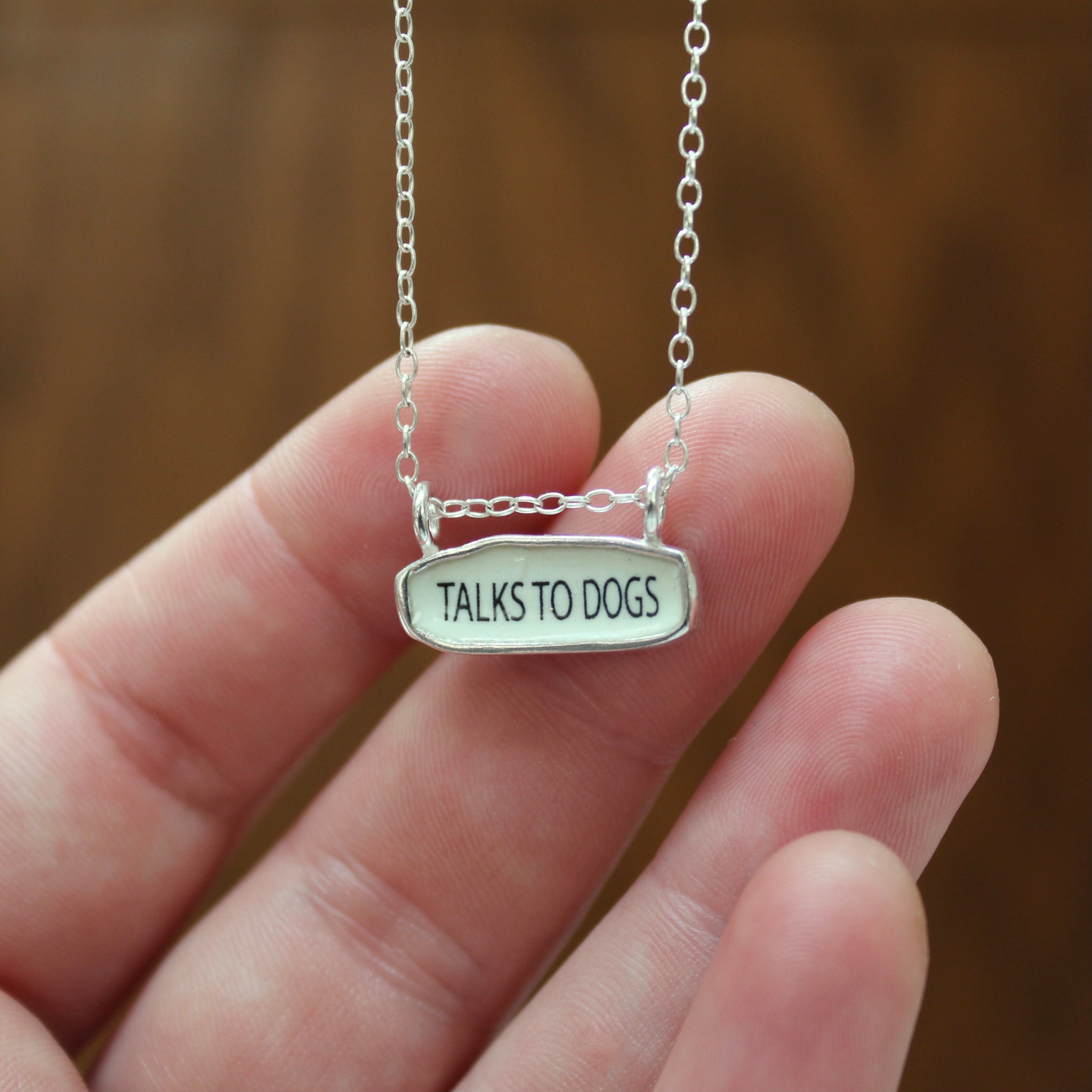 Reversible Dog Tag Necklace