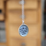 Gift for Hard Times - Struggle- Achievement - Hard Work- Friendship - Family - Support - Sterling Necklace Pendant on Chain