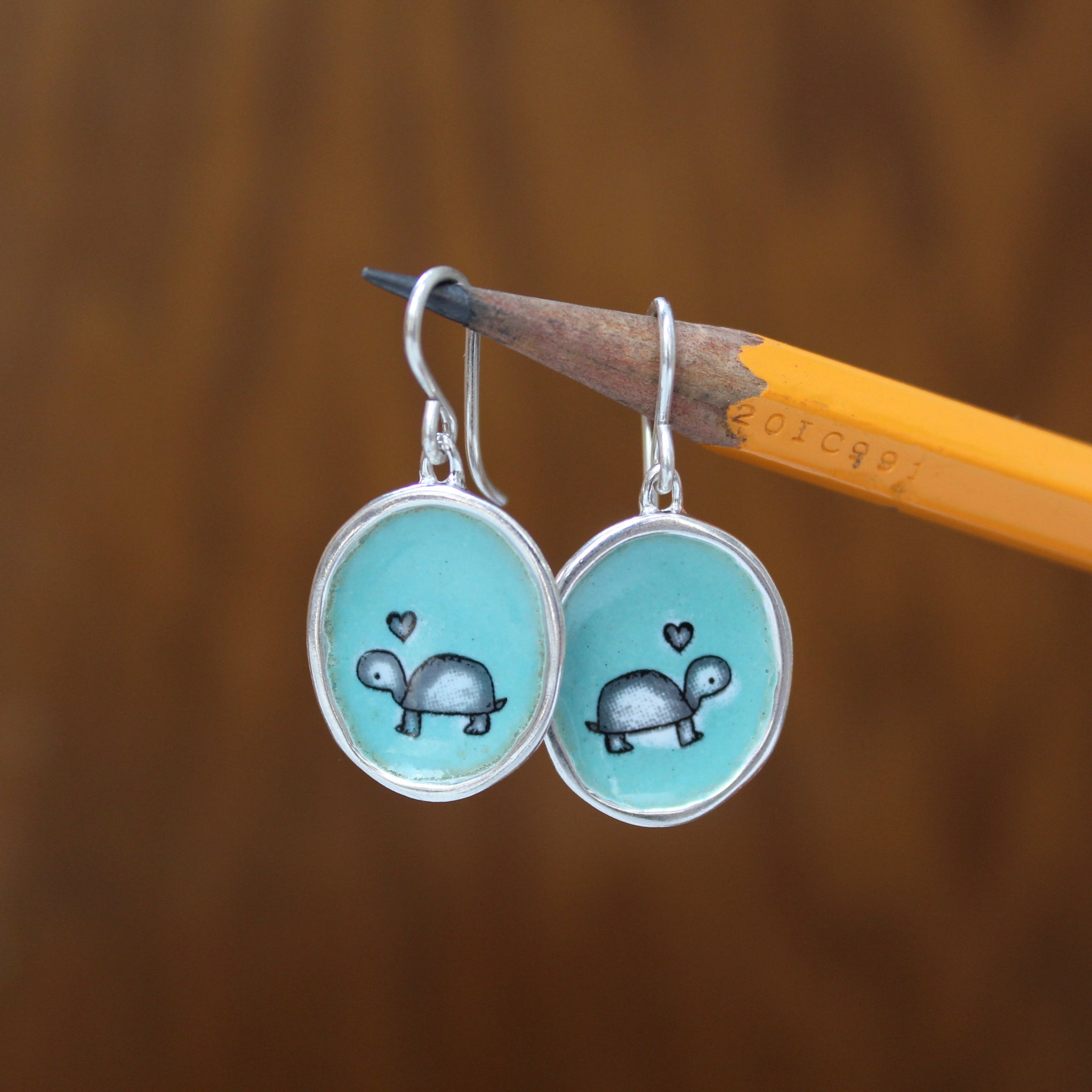 Dangle turtle earrings hotsell