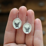 Chihuahua Earrings - Sterling Silver and Enamel Dog Breed Jewelry Gift