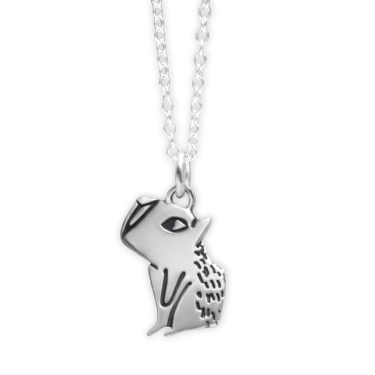 Sterling Silver Little Capybara Charm Necklace on an Adjustable 925 Chain
