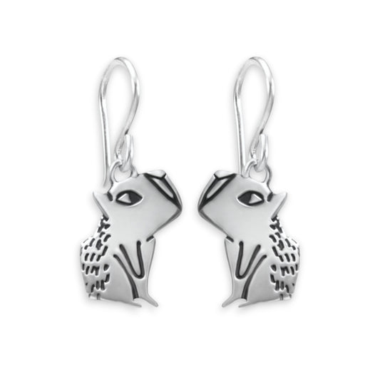 Sterling Silver Capybara Earrings
