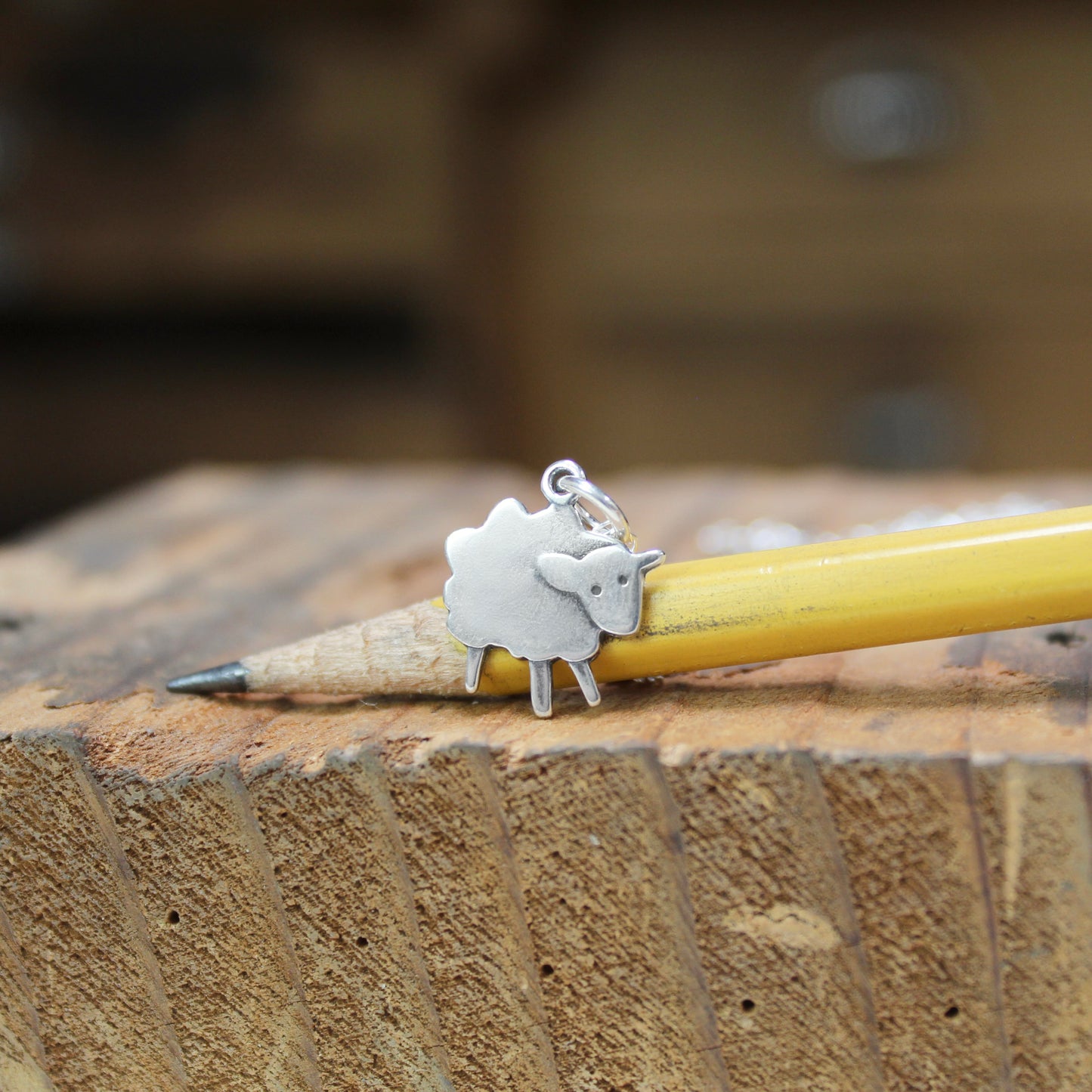 Sterling Silver Little Sheep Necklace - Lamb Jewelry