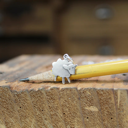Sterling Silver Little Sheep Necklace - Lamb Jewelry