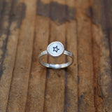 Sterling Silver Star Ring - Star Stacker - Minimalist Celestial Jewelry