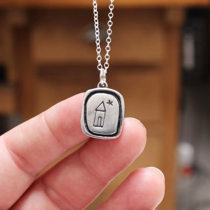 Sterling Silver House Charm - New Home Gift