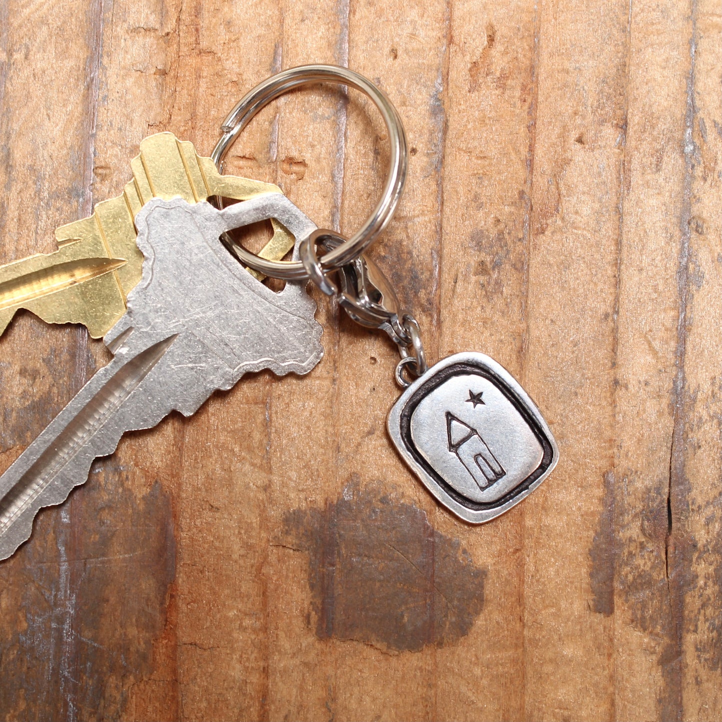 Sterling Silver Housewarming Gift Key Ring