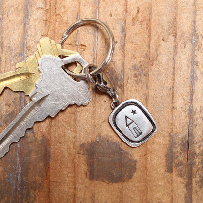Sterling Silver Housewarming Gift Key Ring