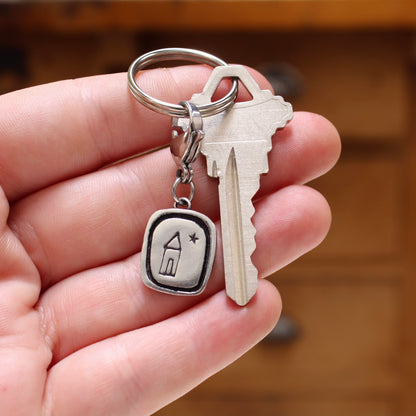 Sterling Silver Housewarming Gift Key Ring