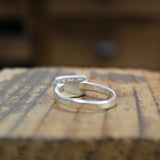 "We were together I forget the rest" Romantic Walt Whitman Quote Ring in Sterling Silver