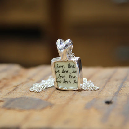 Anniversary Heart Necklace with Custom Number of Tally Marks