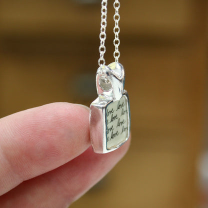 Anniversary Heart Necklace with Custom Number of Tally Marks
