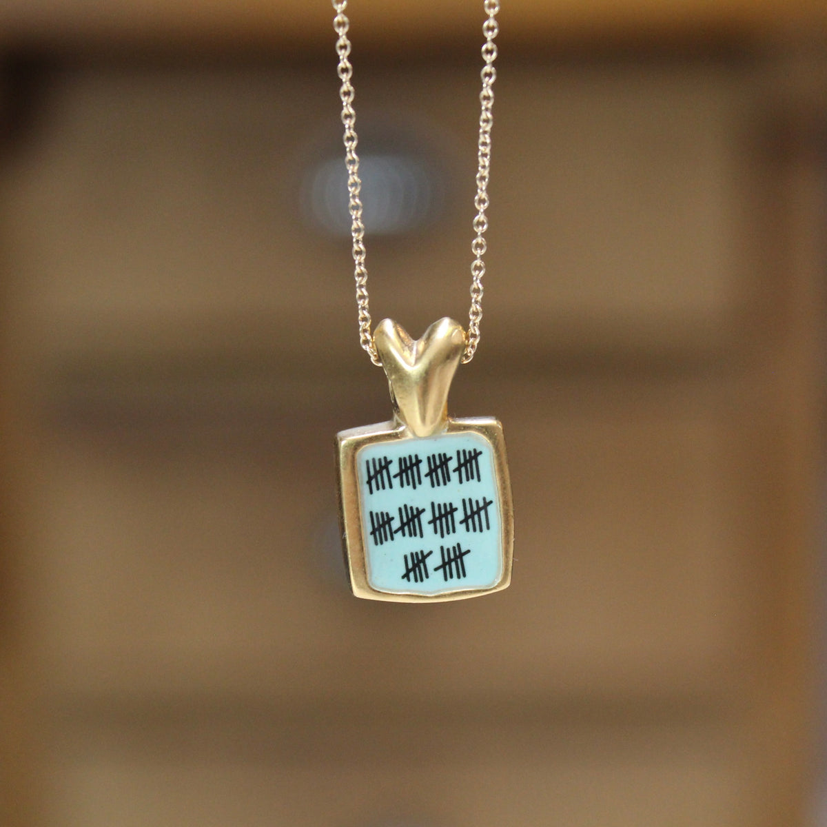 Gold Anniversary Necklace - 50 Year Anniversary Pendant on Gold Filled Chain