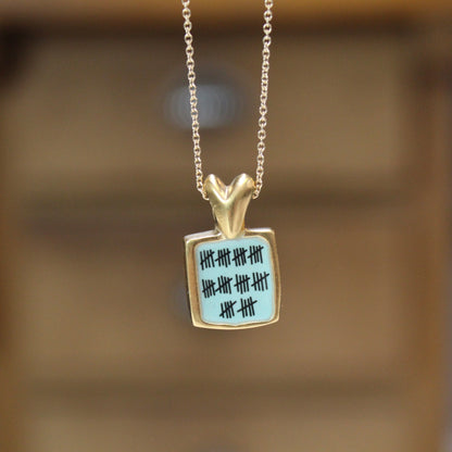 Gold Anniversary Necklace - 50 Year Anniversary Pendant on Gold Filled Chain