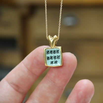 Gold Anniversary Necklace - 50 Year Anniversary Pendant on Gold Filled Chain