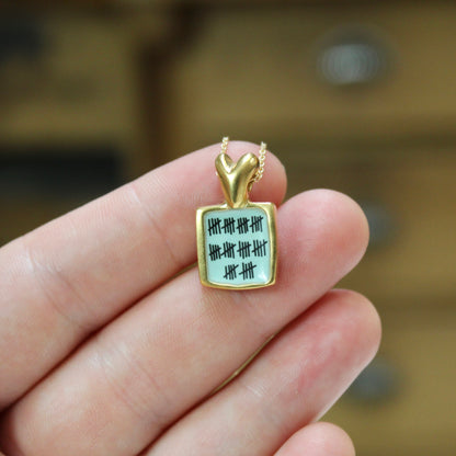 Gold Anniversary Necklace - 50 Year Anniversary Pendant on Gold Filled Chain