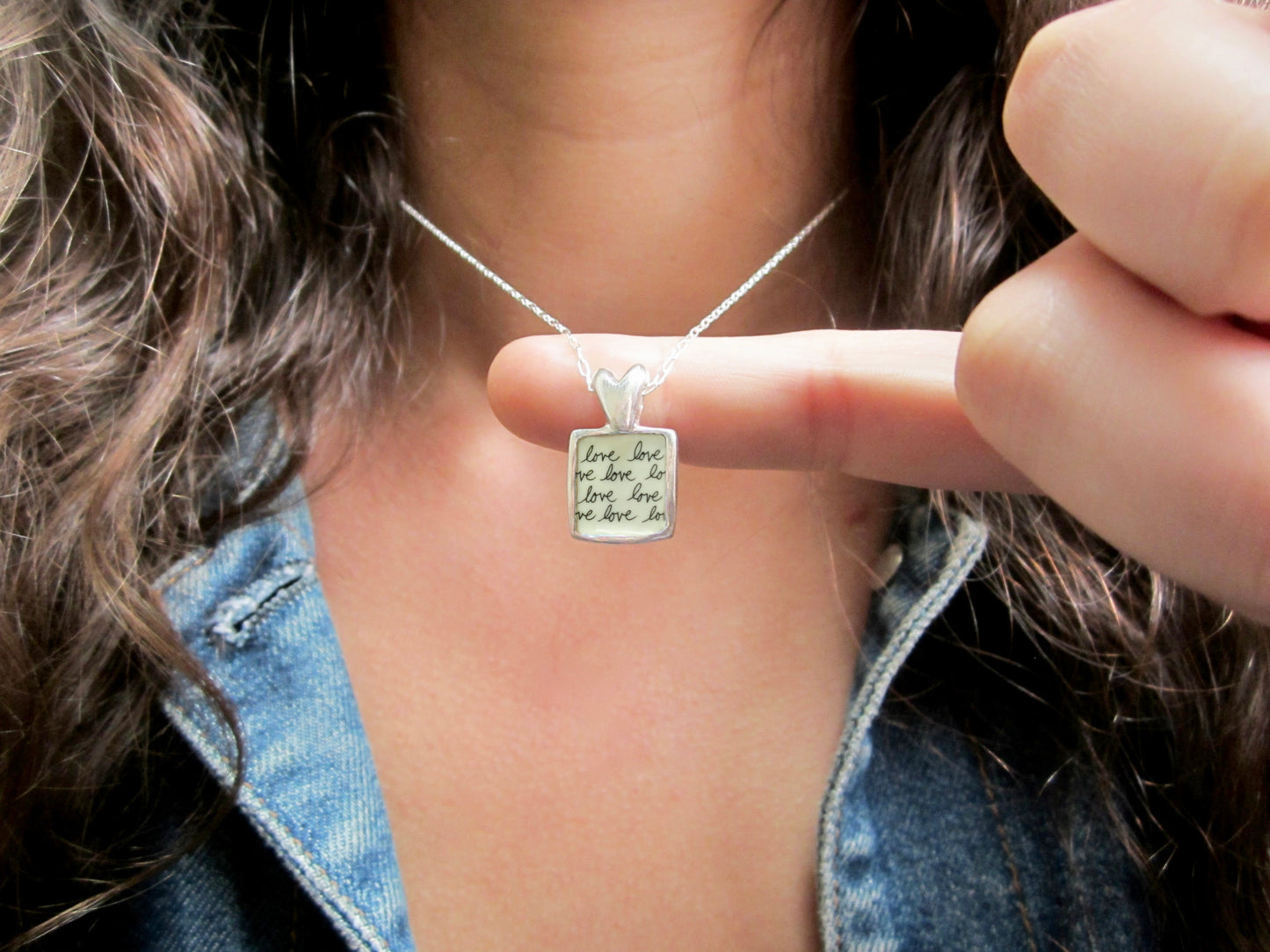 Anniversary Heart Necklace with Custom Number of Tally Marks