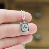 Sterling Silver Dog Charm Necklace - Puppy Pendant - Dog Jewelry