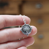 Sterling Silver Adventure Cat Charm Necklace - Silver Cat Pendant for Lost Cats and Found Cats on an Adjustable Sterling Chain