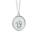 Dog Pendant - Sterling Silver Perfect Puppy Charm Necklace - Sterling Silver Dog Person Jewelry