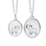 Mother Daughter Capybara Necklace Set - Matching Capybara Charm Pendant