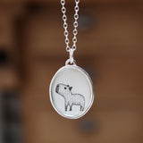 Mother Daughter Capybara Necklace Set - Matching Capybara Charm Pendant