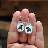 Black Sheep Earrings - Sterling Silver Dangle Earrings for Rebels, Outsiders and Free Thinkers