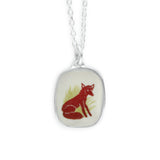 Fox Necklace - Magical Red Fox Charm Pendant - Trickster - Shapeshifter - Transformation