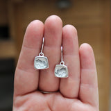 Sterling Silver Zebra Dangle Earrings on Lever Backs - Sterling and Enamel Zebra Jewelry