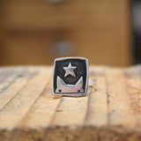 Stargazing Cat Ring in Sterling Silver - Cat Statement Ring in sizes 5 through 10