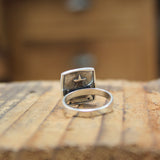 Stargazing Cat Ring in Sterling Silver - Cat Statement Ring in sizes 5 through 10