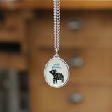 Black Sheep Pendant Necklace Jewelry - Gift for Wildflower Outsider Unique Individual Person Friend Partner