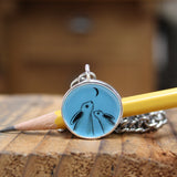 Stargazing Raccoon Necklace flips to Moonlit Rabbit - Unisex Pendant for Men and Women and Free Thinkers