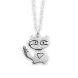 Sterling Silver Little Raccoon Necklace