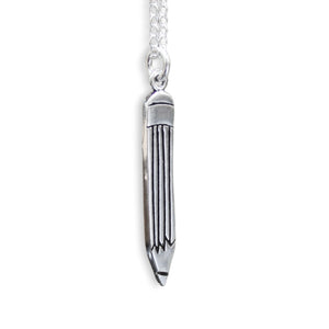 Sterling Silver Pencil Charm for Artist, Designers, Architects, Writers, Mathematicians, If You Know You Know