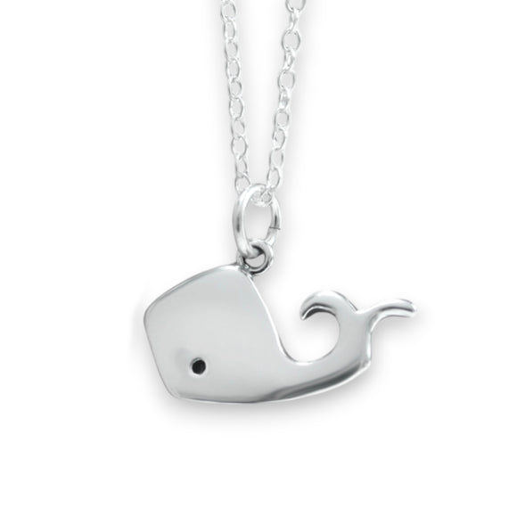 Sterling Silver Little Whale Necklace