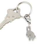 Pewter Bunny Rabbit Keychain for Men or Women - Year of the Rabbit