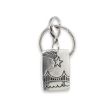 Golden Gate Bridge Pewter Keychain - San Francisco Bay Area California Gift for Locals and Tourists - SF Souvenir Key Fob