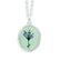 Spring Flower Necklace on Adjustable Chain in Blue Green Pink Yellow O ...