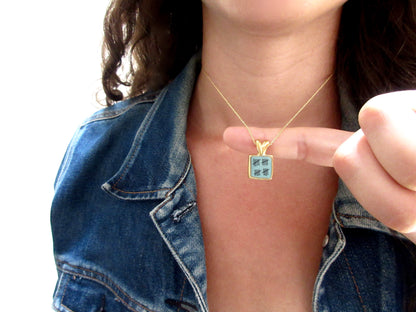 Gold Anniversary Necklace - 20 Year Anniversary Pendant on Gold Filled Chain