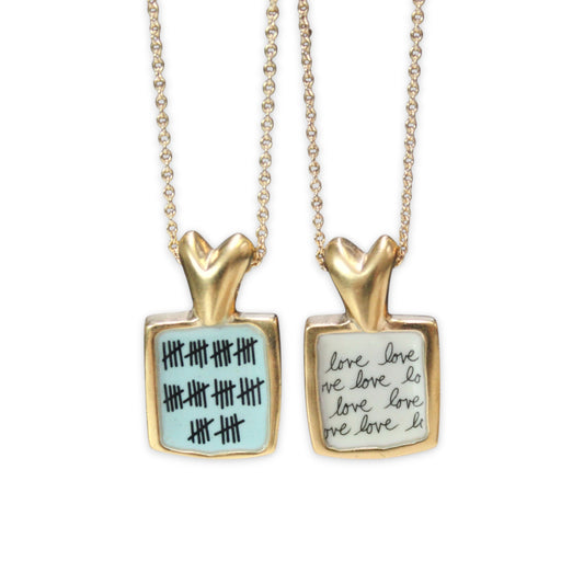 Gold Anniversary Necklace - 50 Year Anniversary Pendant on Gold Filled Chain