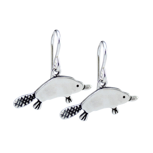 Sterling Silver Platypus Earrings