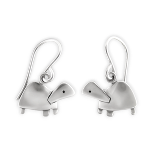 Sterling Silver Little Turtle Earrings - Turtle Jewelry