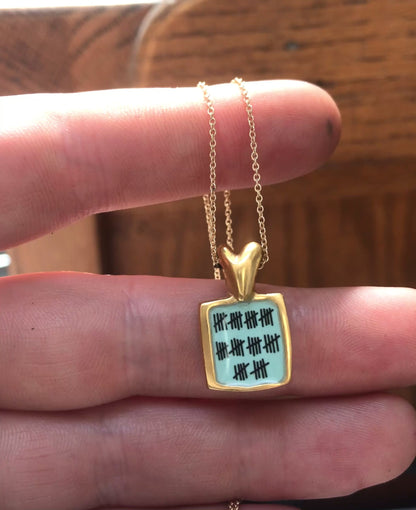 Gold Anniversary Necklace - 50 Year Anniversary Pendant on Gold Filled Chain
