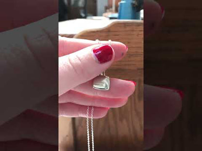 Teeny Tiny Enamel and Sterling Silver Daisy Necklace on Adjustable Serling Chain